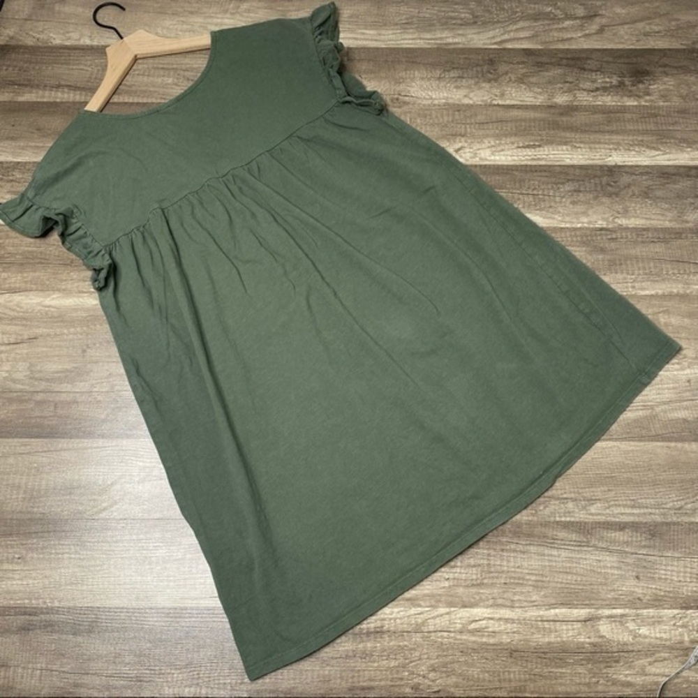 ASOS Green Ruffle Shift Dress size 8 - Picture 4 of 11